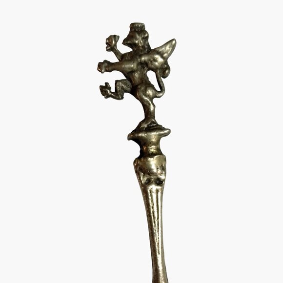 Montagnani Winged Monkey Cocktail Appetizer Fork Vintage Italian Silver - Picture 2 of 8
